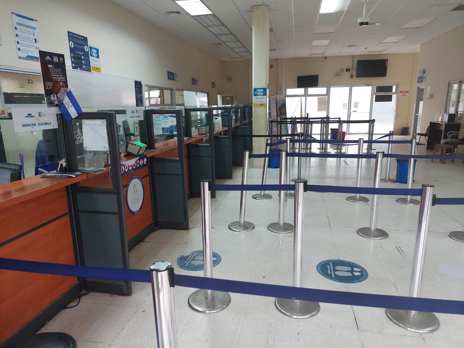 Puesto fronterizo Agua Caliente, en Chiquimula.